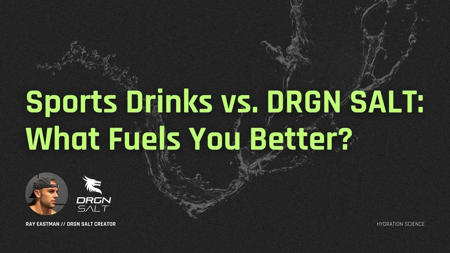 Sports Drinks vs Salt Based Electrolytes