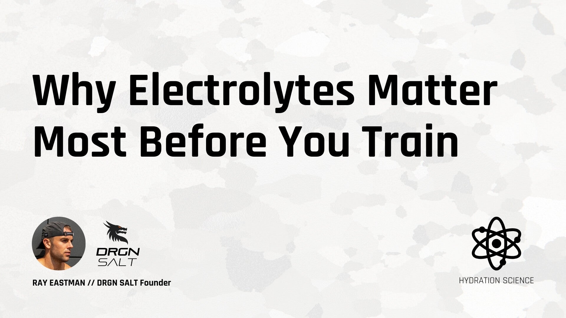 Why Electrolytes Matter Most Before You Train
