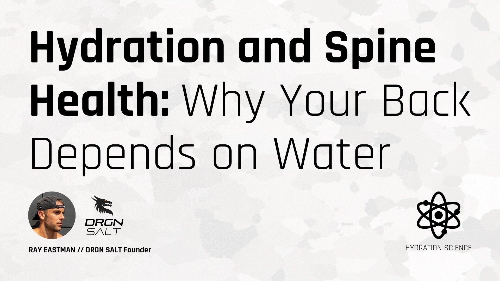 Hydration and Spine Health: Why Your Back Depends on Water