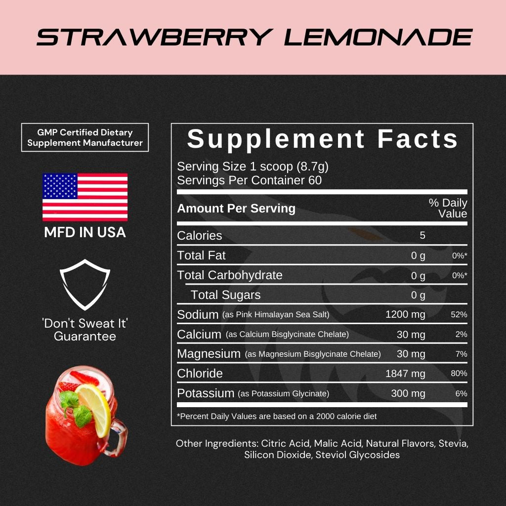 electrolyte formula and ratio